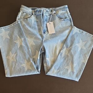 Risen distressed jeans